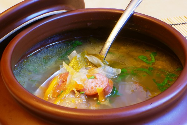 Щи из свежей капусты с колбасками, Рецепт приготовления