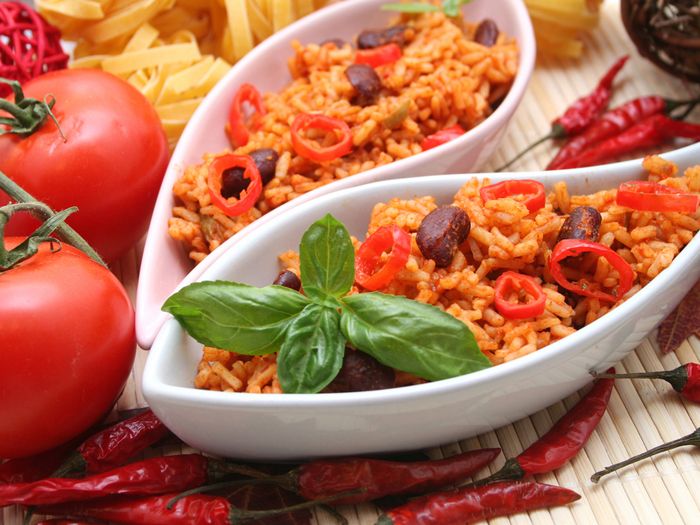Красный рис с фасолью, Рецепт приготовления