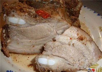 Мясная грудинка отварная, Рецепт приготовления
