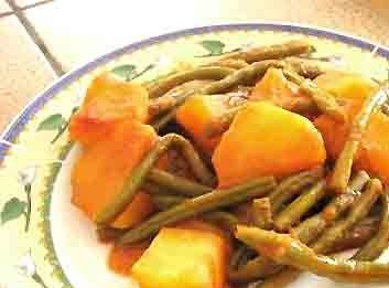 Картофель с Сыром и Стручковой Фасолью, Рецепт приготовления
