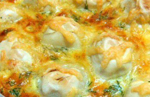Пельменная запеканка , Рецепт приготовления