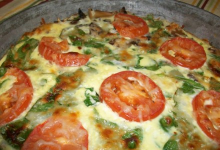 Запеченный омлет с овощами, Рецепт приготовления