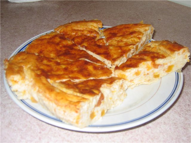 Запеканка с тыквой, бананами и яблоками, Рецепт приготовления